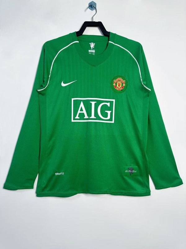2007-08 Manchester United goalkeeper Green Long-Sleeve